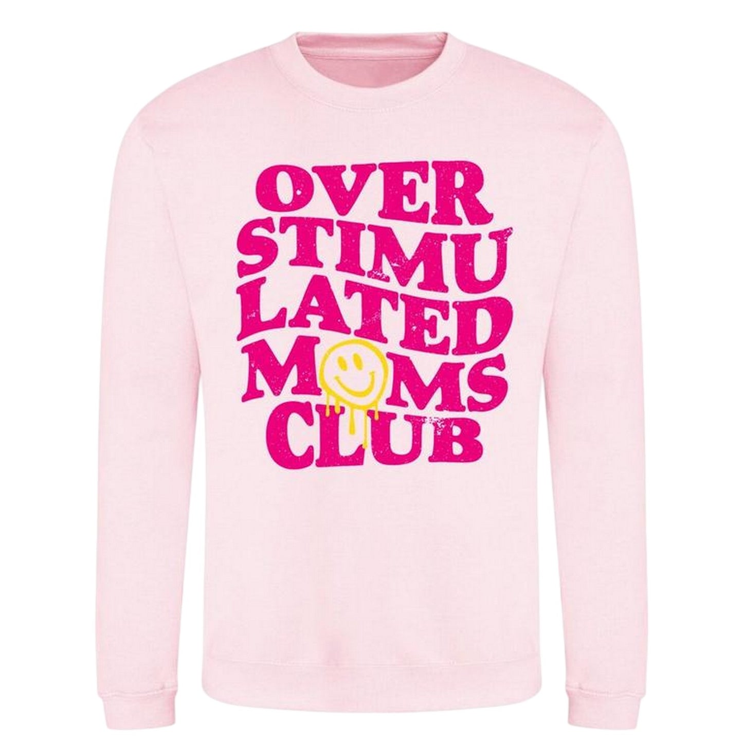 Pink - Front - AWD Womens-Ladies Printed Mothers Day Sweatshirt