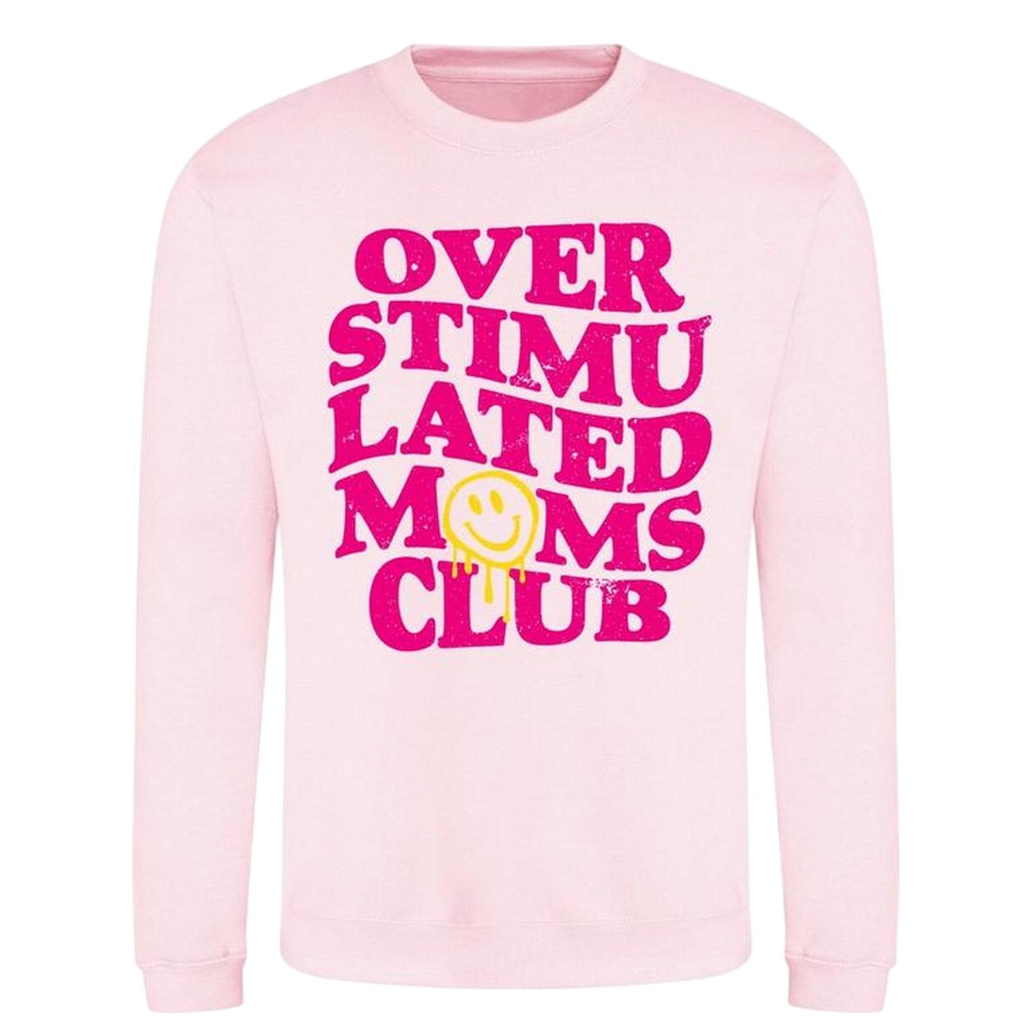 Pink - Front - AWD Womens-Ladies Printed Mothers Day Sweatshirt