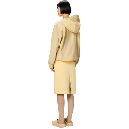 Yellow - Back - Rains Unisex Adult Hooded Windbreaker