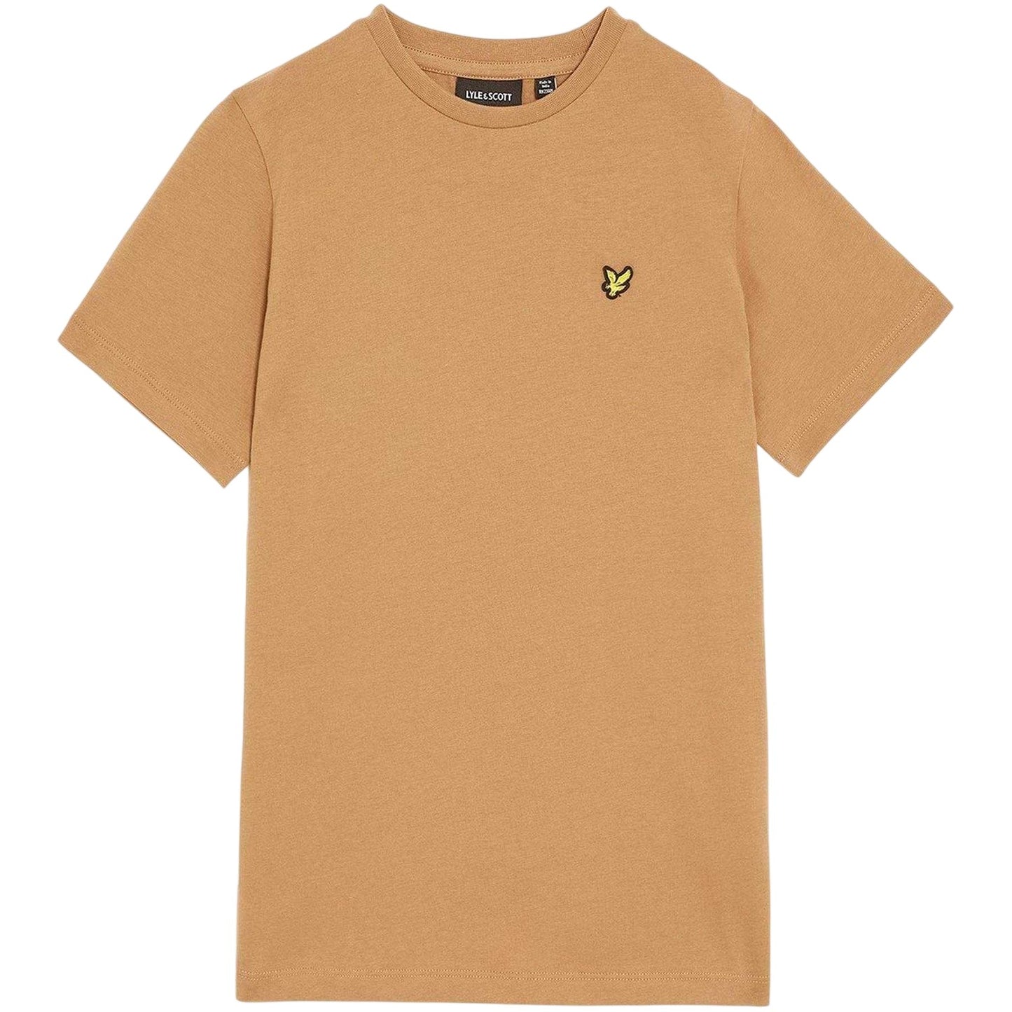 Tigers Eye - Front - Lyle & Scott Childrens-Kids Embroidered Logo Regular T-Shirt