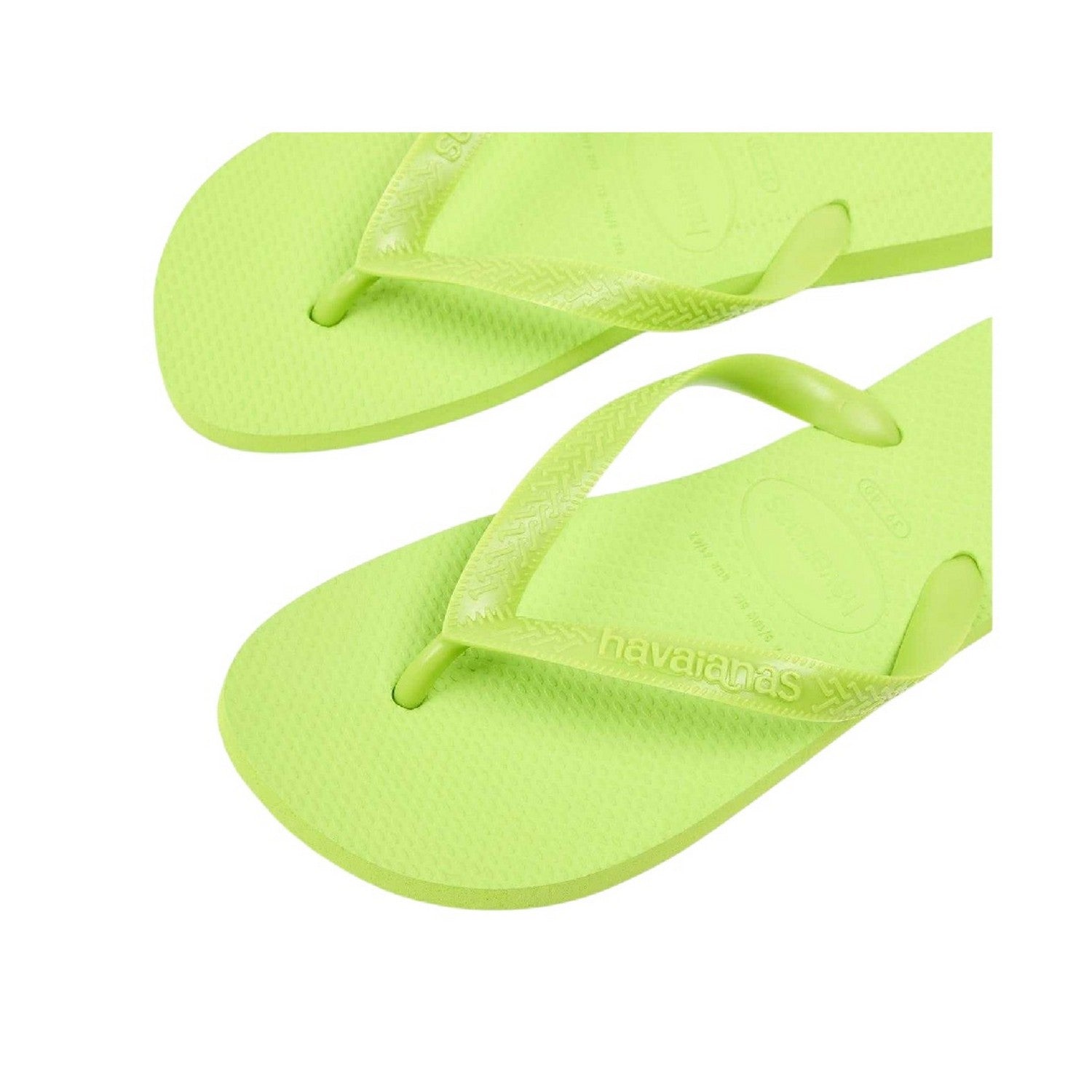 Lemon Green - Lifestyle - Havaianas Womens-Ladies Rubber Flip Flops
