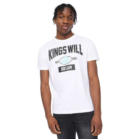 White - Front - Kings Will Dream Mens Text Cotton Regular T-Shirt