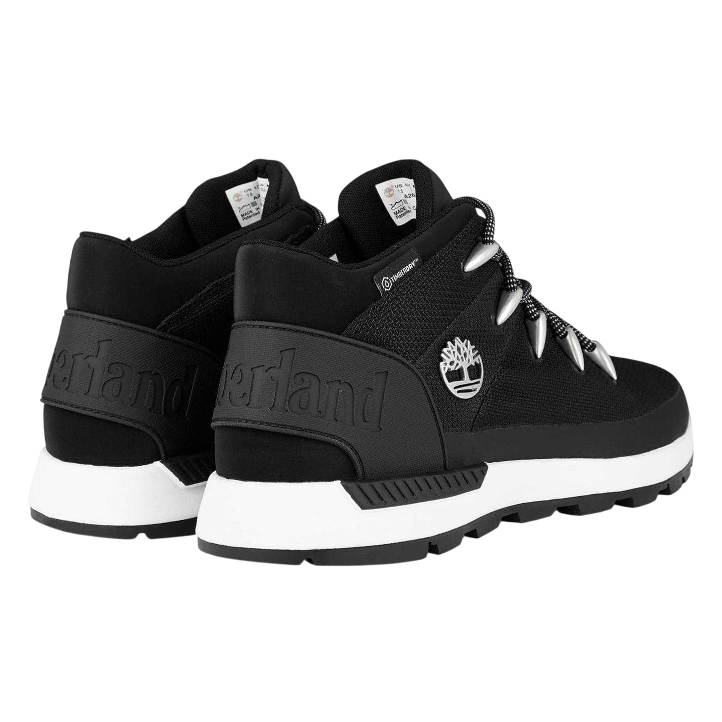 Black - Back - Timberland Mens Trekker Leather Waterproof Hiking Boots
