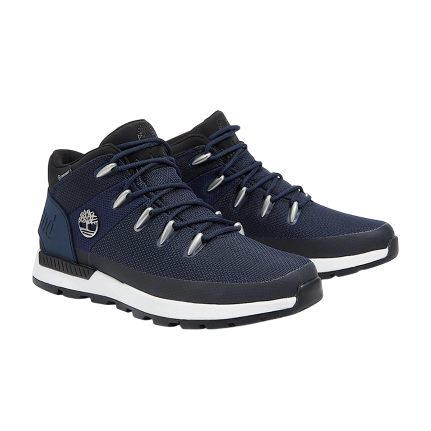 Navy - Front - Timberland Mens Trekker Leather Waterproof Hiking Boots