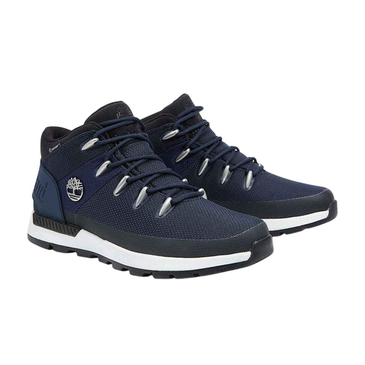 Navy - Front - Timberland Mens Trekker Leather Waterproof Hiking Boots