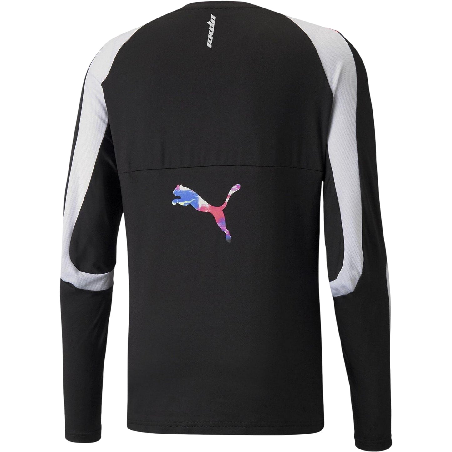 Black - Back - Puma Mens RKDO Abstract Regular Long-Sleeved T-Shirt