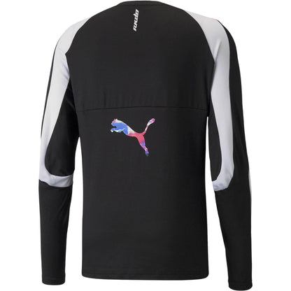 Black - Back - Puma Mens RKDO Abstract Regular Long-Sleeved T-Shirt