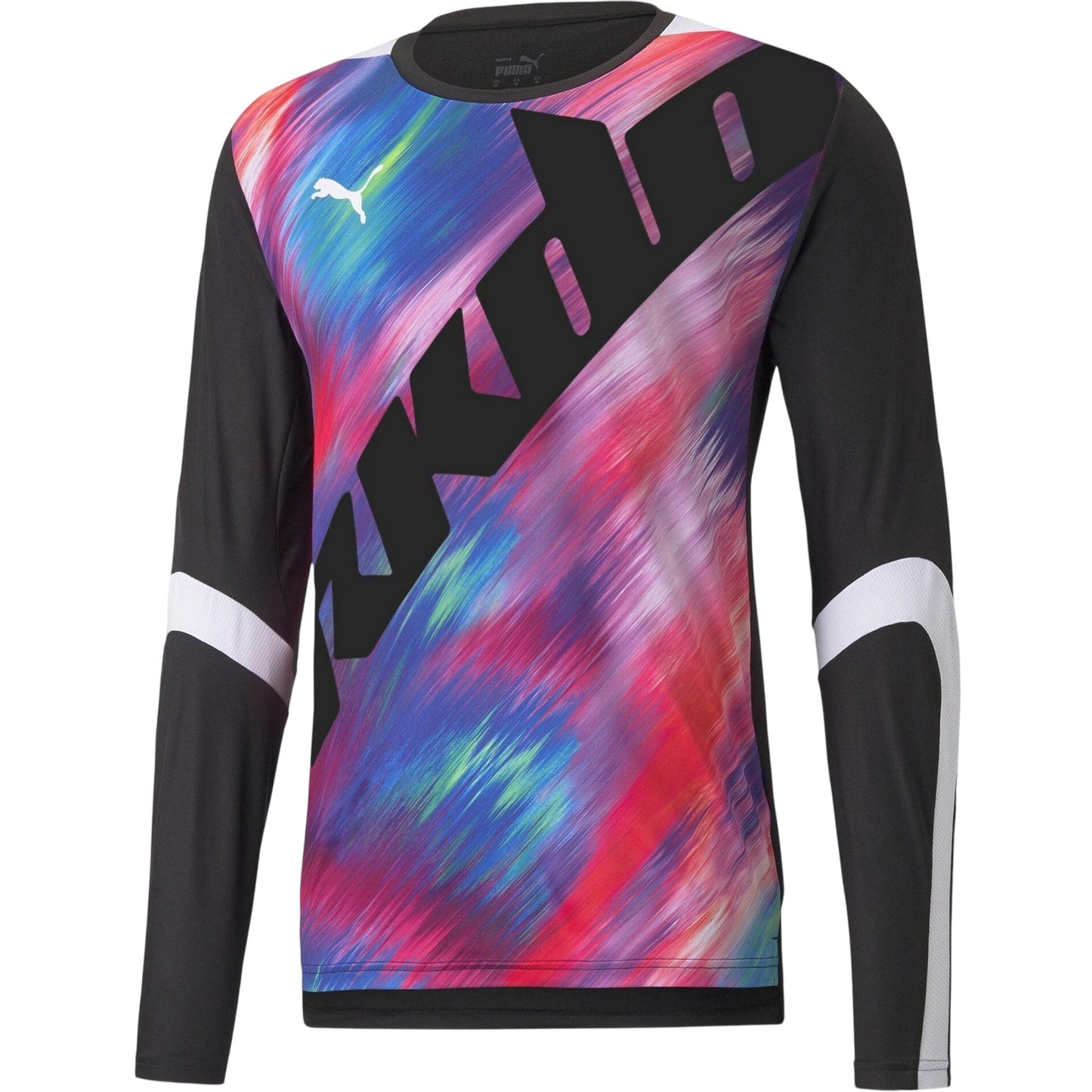 Black - Front - Puma Mens RKDO Abstract Regular Long-Sleeved T-Shirt