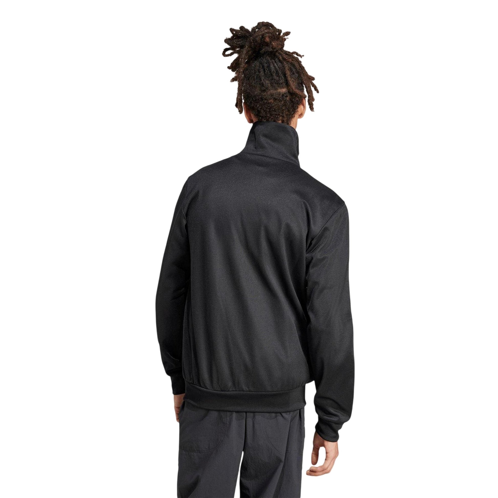 Black - Back - Adidas Mens Originals Full Zip Relaxed Fit Everyday Tracksuit Top