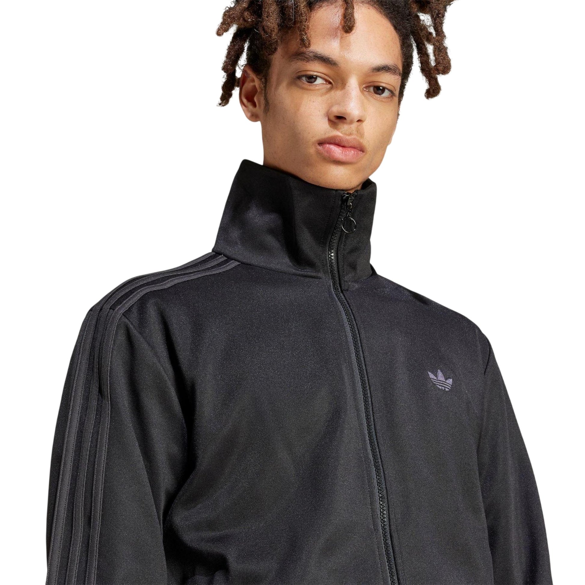 Black - Lifestyle - Adidas Mens Originals Full Zip Relaxed Fit Everyday Tracksuit Top