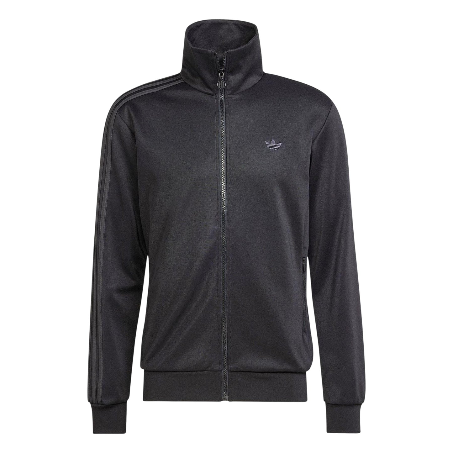 Black - Front - Adidas Mens Originals Full Zip Relaxed Fit Everyday Tracksuit Top