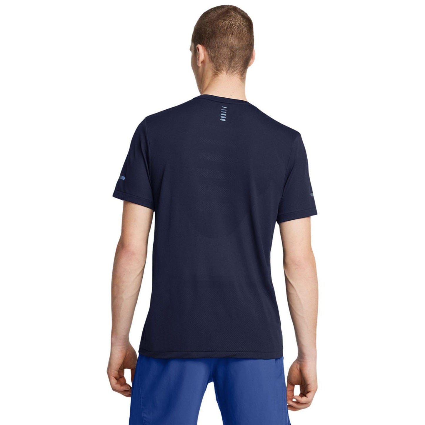 Navy - Back - Under Armour Mens SeamleStride T-Shirt
