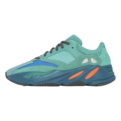 Azure - Back - Yeezy Mens Boost 700 Fade Leather Trainers