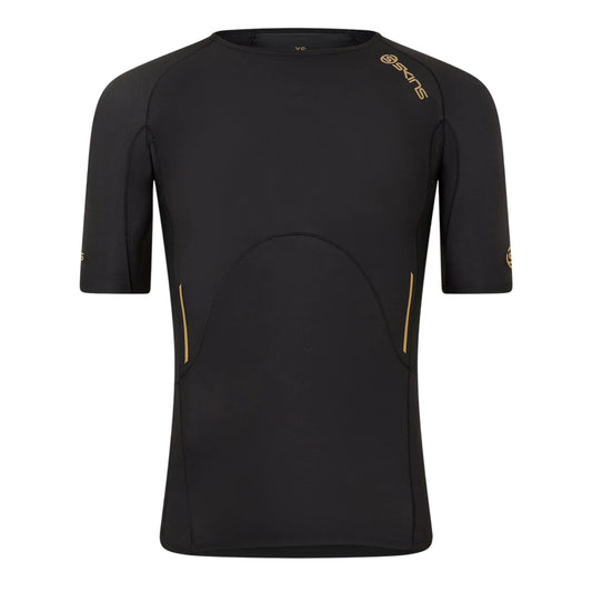 Black - Front - Skins Mens A400 Back Logo Performance Fitted Top