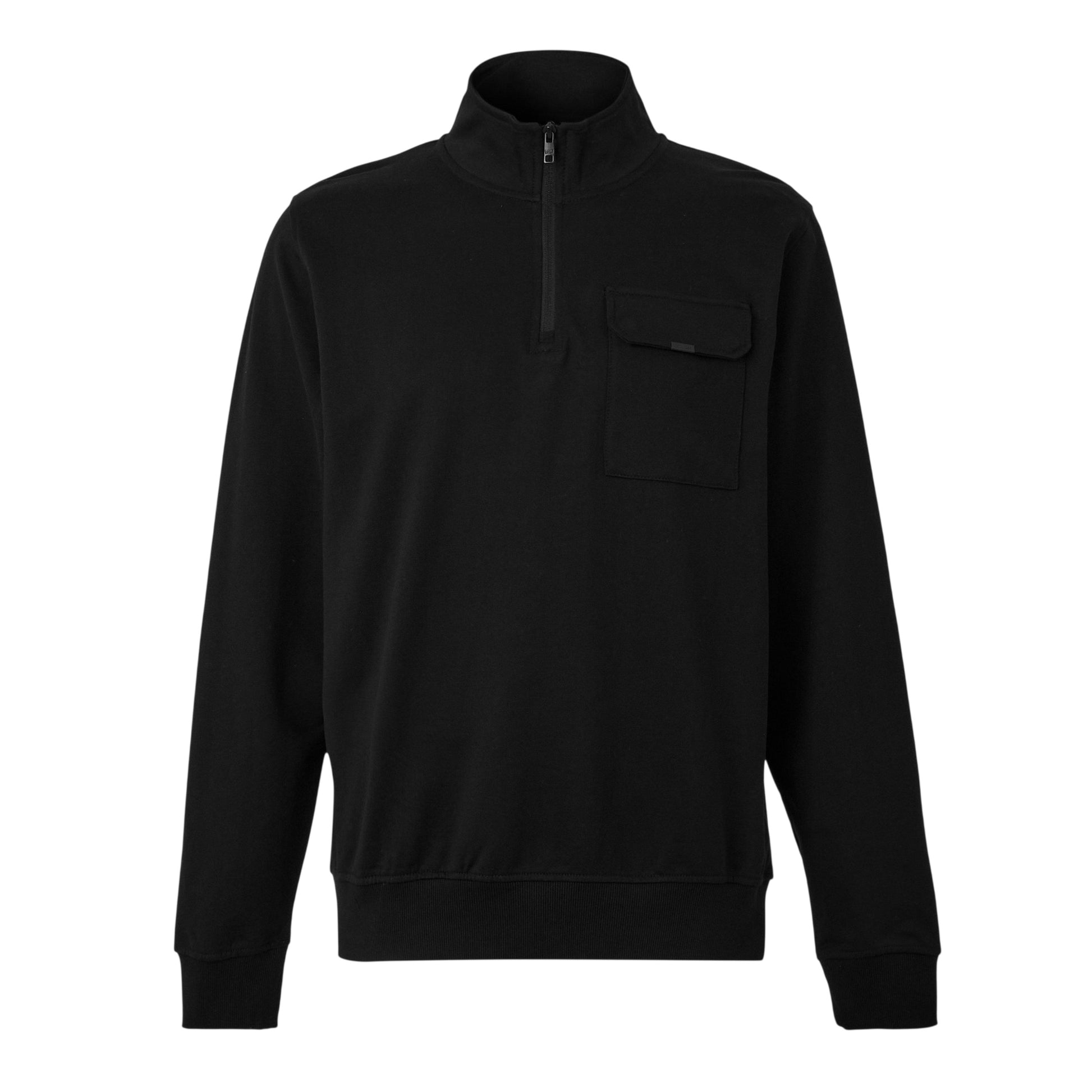 Black - Front - Luke Unisex Adult Sepang Funnel Neck Top