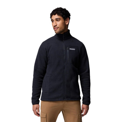 Black - Front - Columbia Mens Jasper Ridge Fleece Jacket