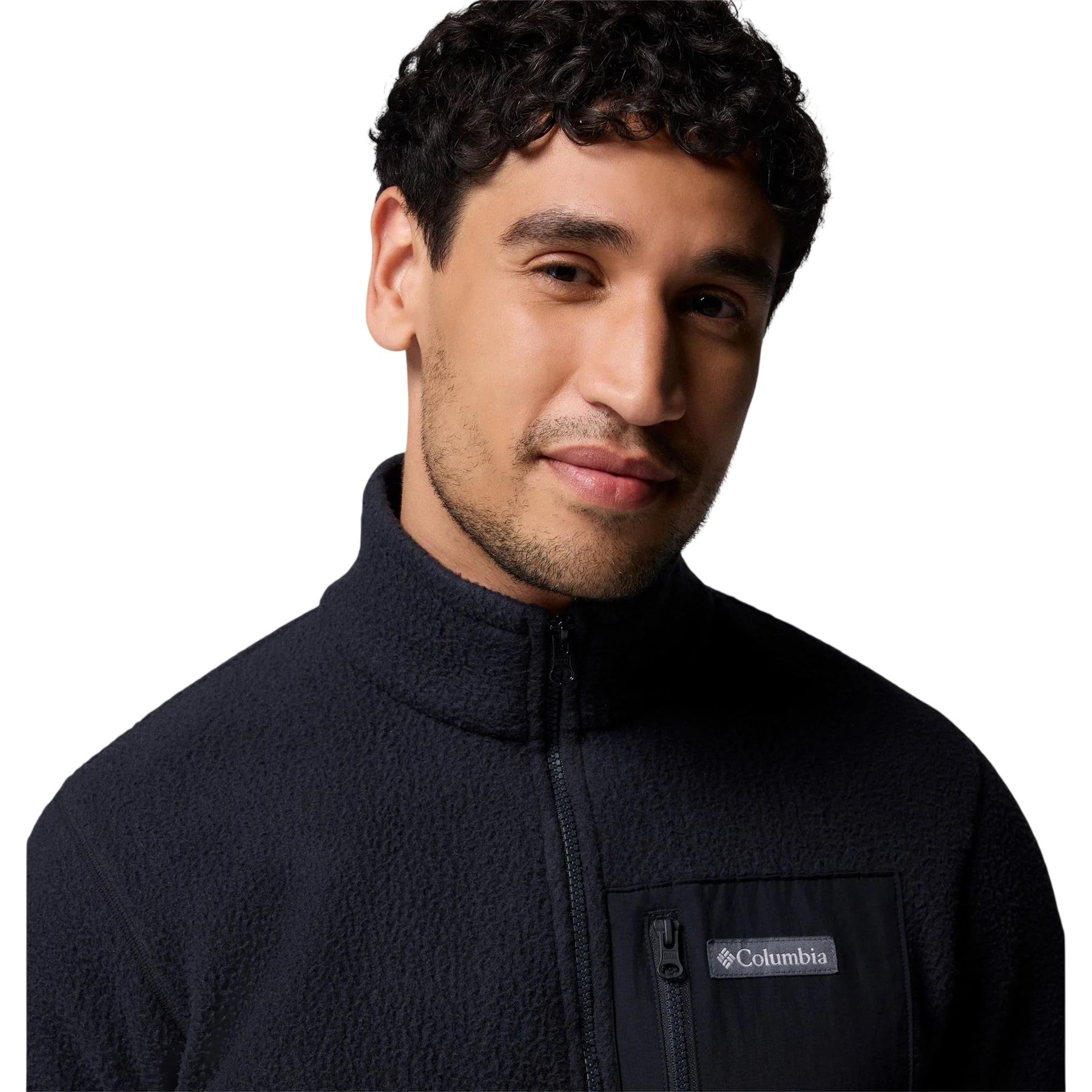 Black - Side - Columbia Mens Jasper Ridge Fleece Jacket