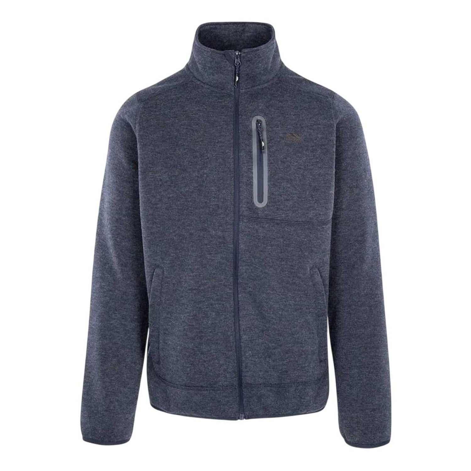 Navy - Front - Trespass Mens Farham Fleece Jacket