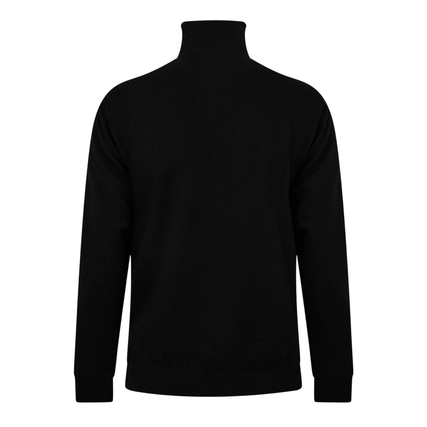 Black - Back - Castore Unisex Adult Fleece Quarter Zip Rugby Sweatshirt
