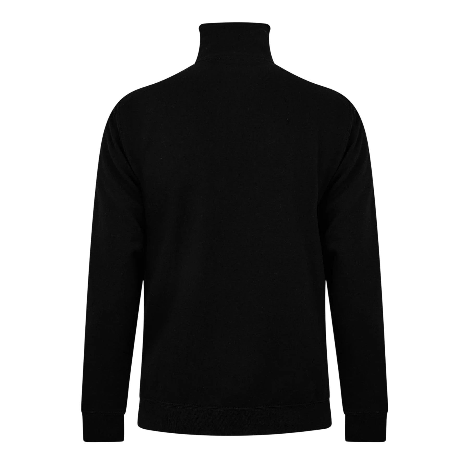 Black - Back - Castore Unisex Adult Fleece Quarter Zip Rugby Sweatshirt