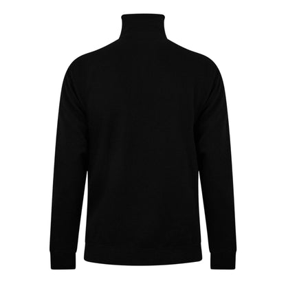 Black - Back - Castore Unisex Adult Fleece Quarter Zip Rugby Sweatshirt