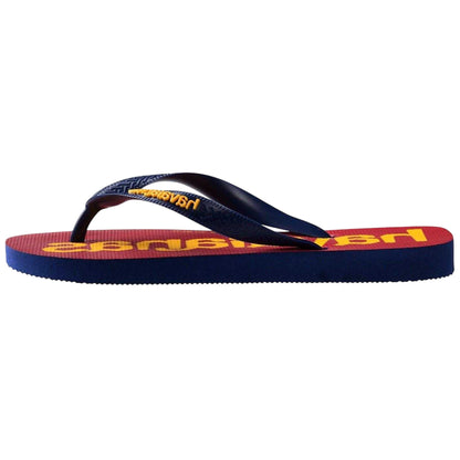 Turquoise - Front - Havaianas Womens-Ladies Logomania Flat Flip Flops