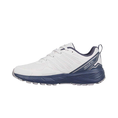 Off White-Navy - Side - Karrimor Mens Caracal Waterproof Trainers