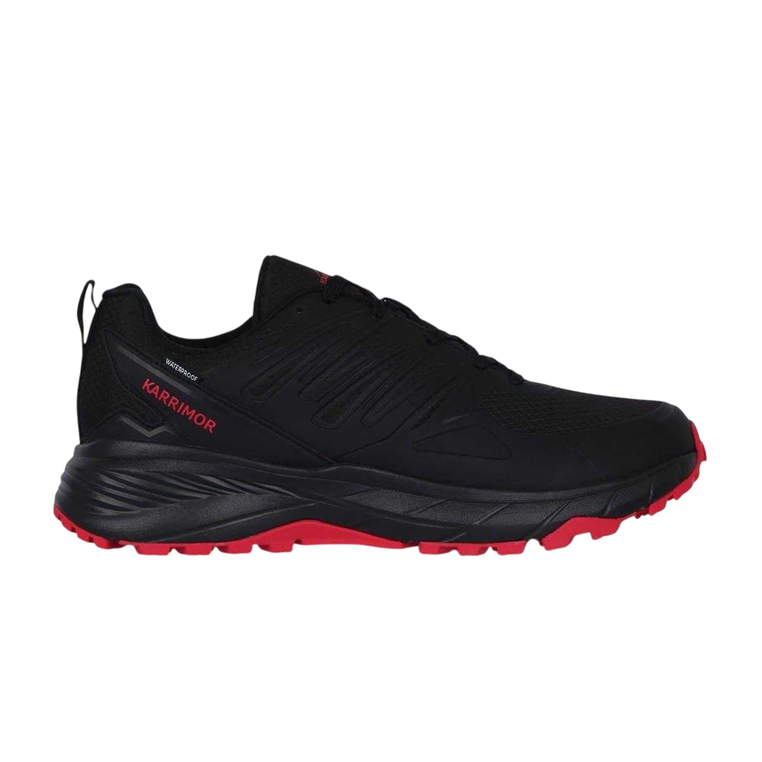 Black-Red - Lifestyle - Karrimor Mens Caracal Waterproof Trainers