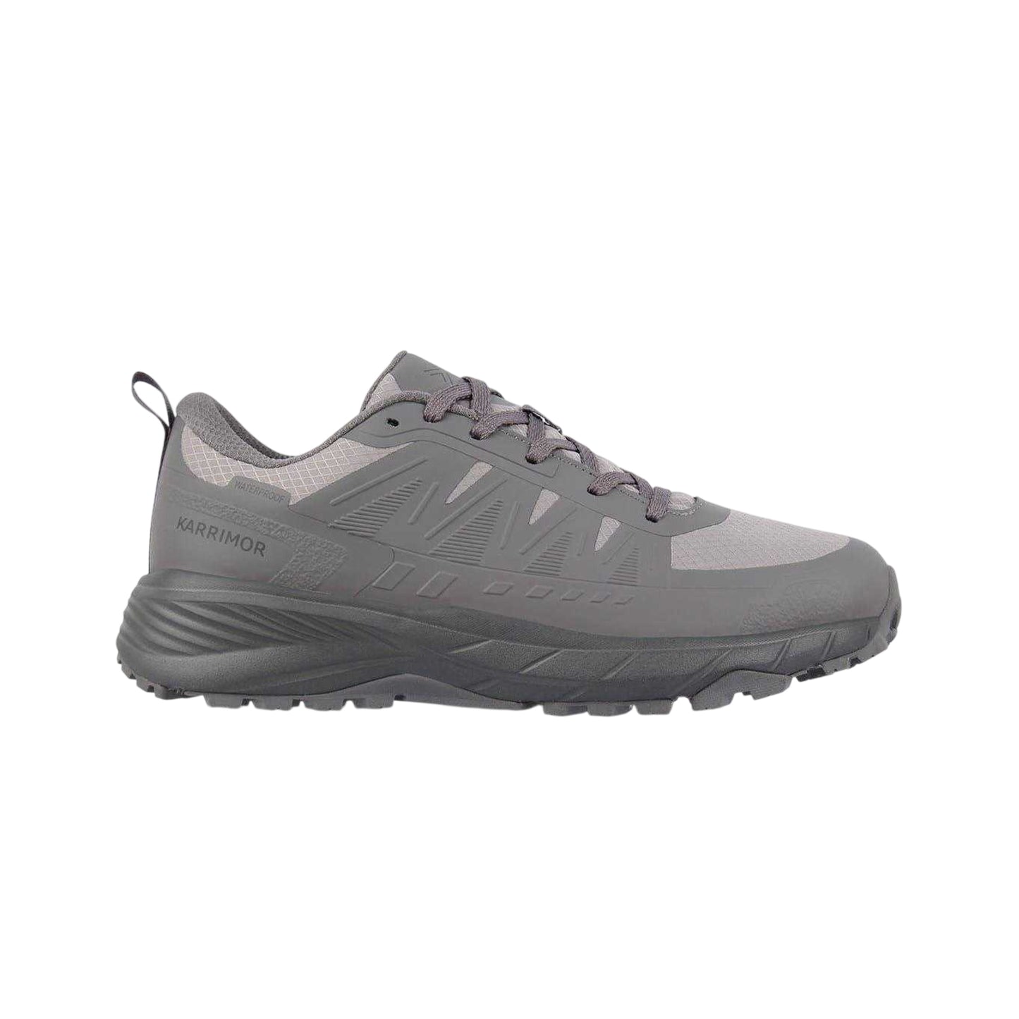 Grey - Front - Karrimor Mens Caracal Waterproof Trainers