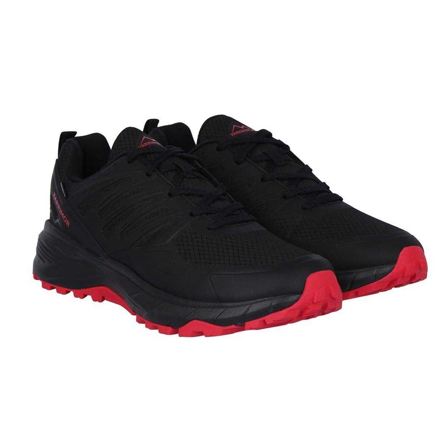 Black-Red - Front - Karrimor Mens Caracal Waterproof Trainers