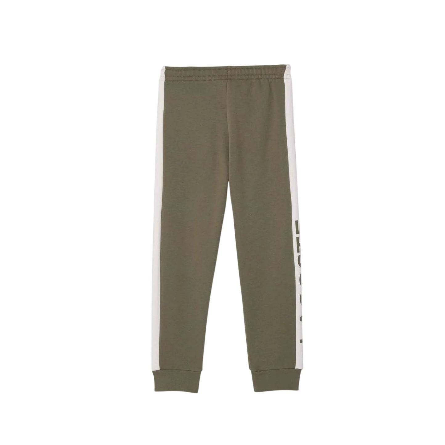Green - Back - Lacoste Womens-Ladies Fleece Colour Block Sweatpants