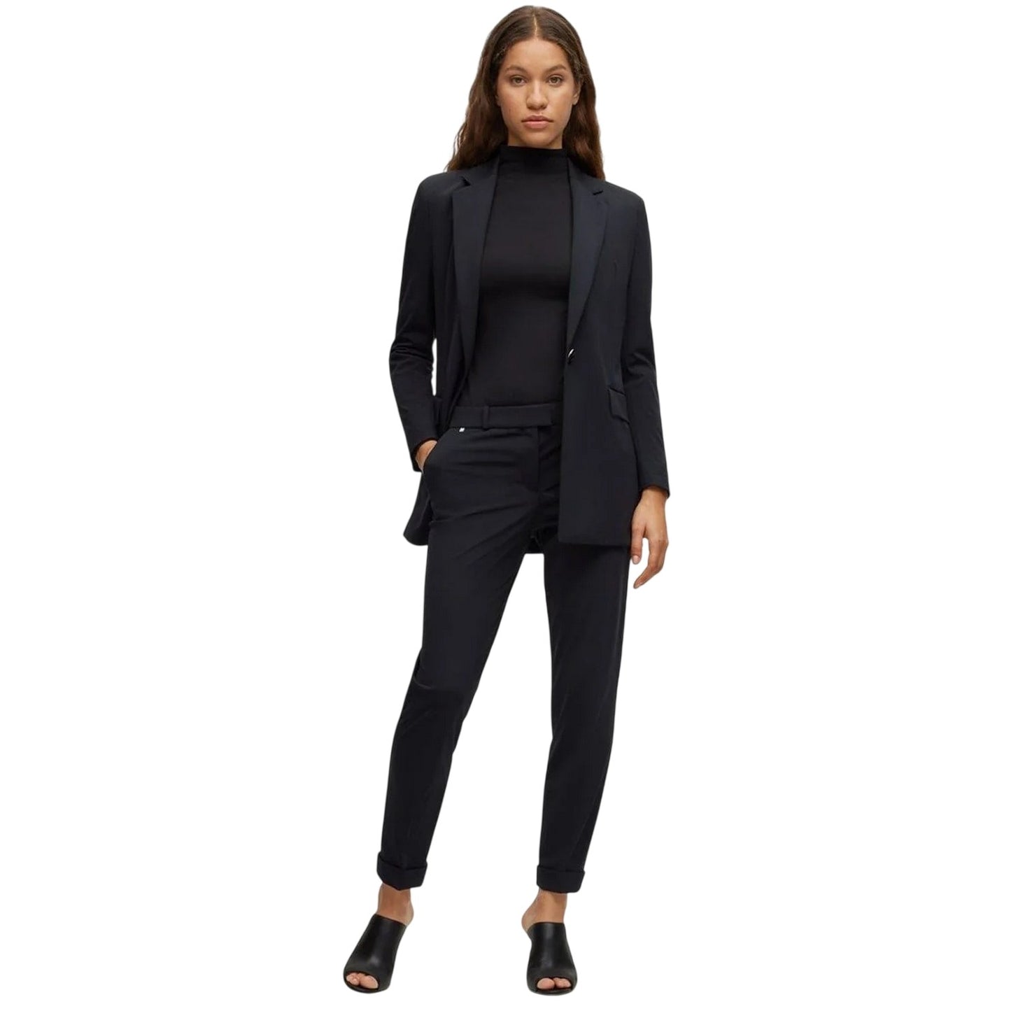 Black - Pack Shot - Boss Womens-Ladies Jernara1 Blazer