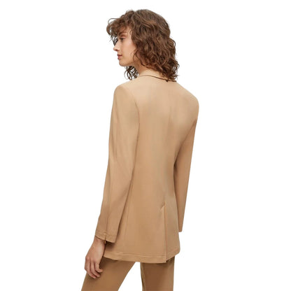 Medium Beige - Back - Boss Womens-Ladies Jernara1 Blazer