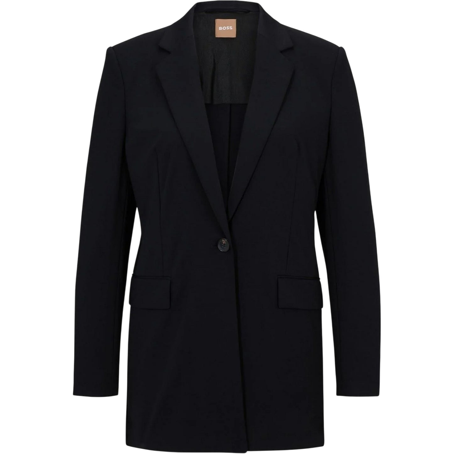 Black - Front - Boss Womens-Ladies Jernara1 Blazer