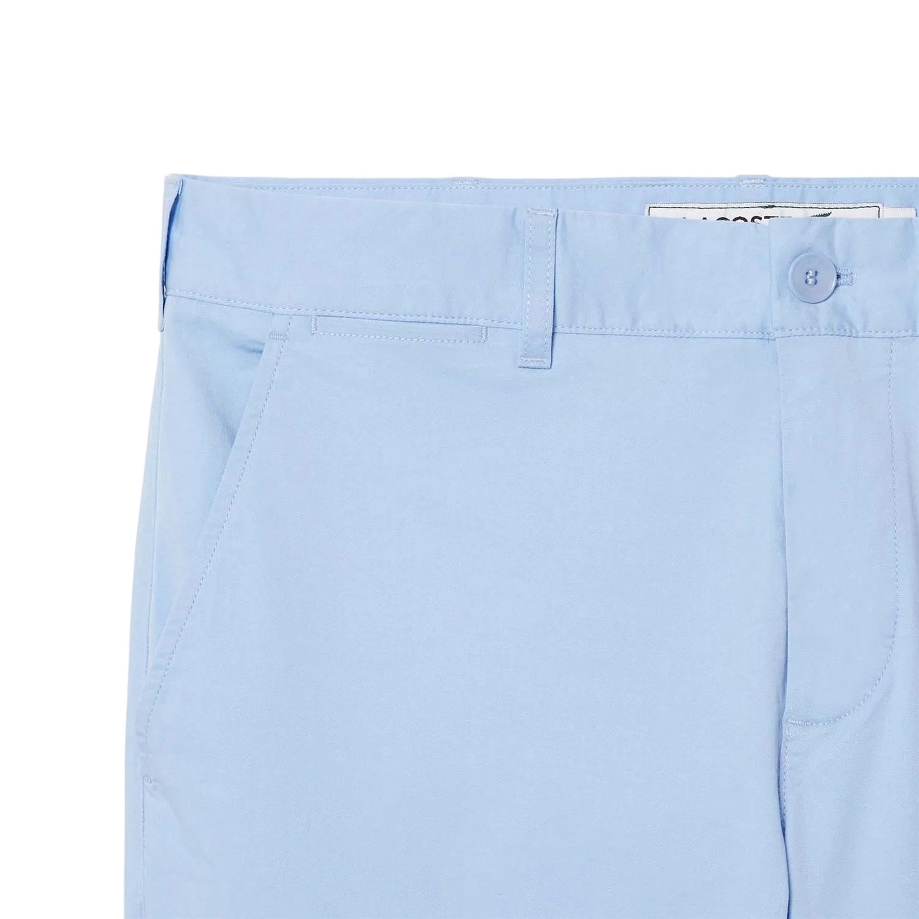 Blue - Back - Lacoste Mens Stretch Slim Chinos