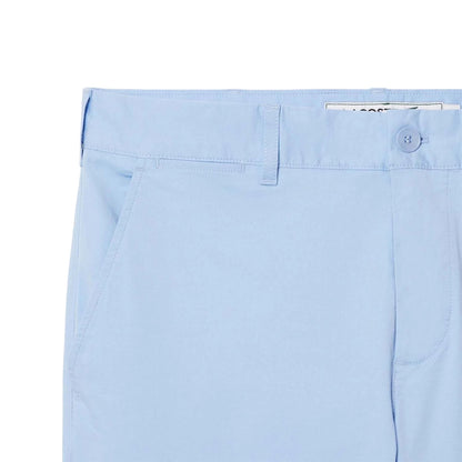 Blue - Back - Lacoste Mens Stretch Slim Chinos