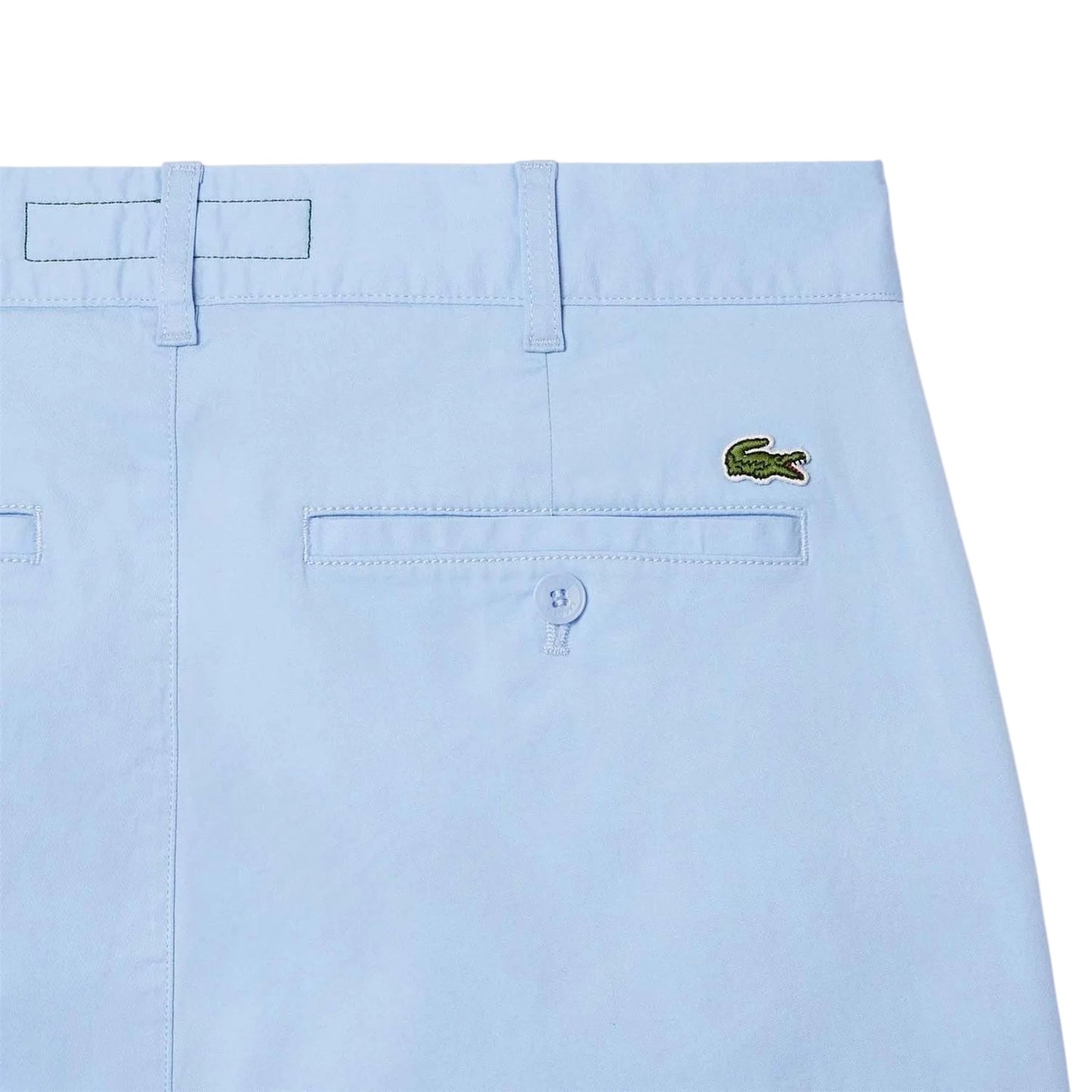 Blue - Side - Lacoste Mens Stretch Slim Chinos