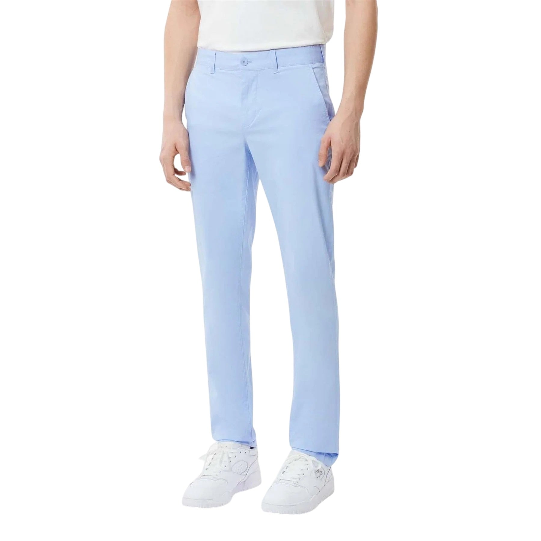 Blue - Lifestyle - Lacoste Mens Stretch Slim Chinos