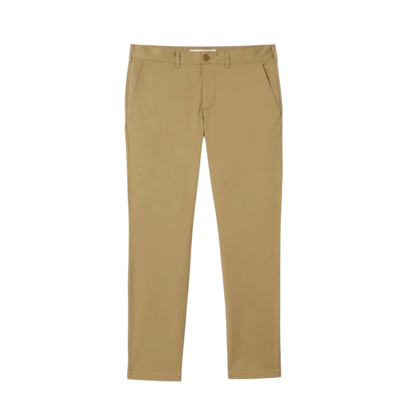 Beige - Front - Lacoste Mens Stretch Slim Chinos