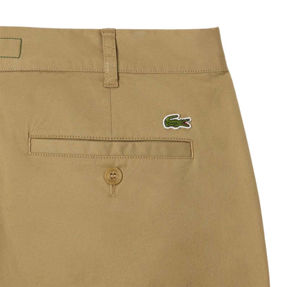 Beige - Side - Lacoste Mens Stretch Slim Chinos