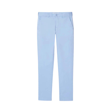 Blue - Front - Lacoste Mens Stretch Slim Chinos
