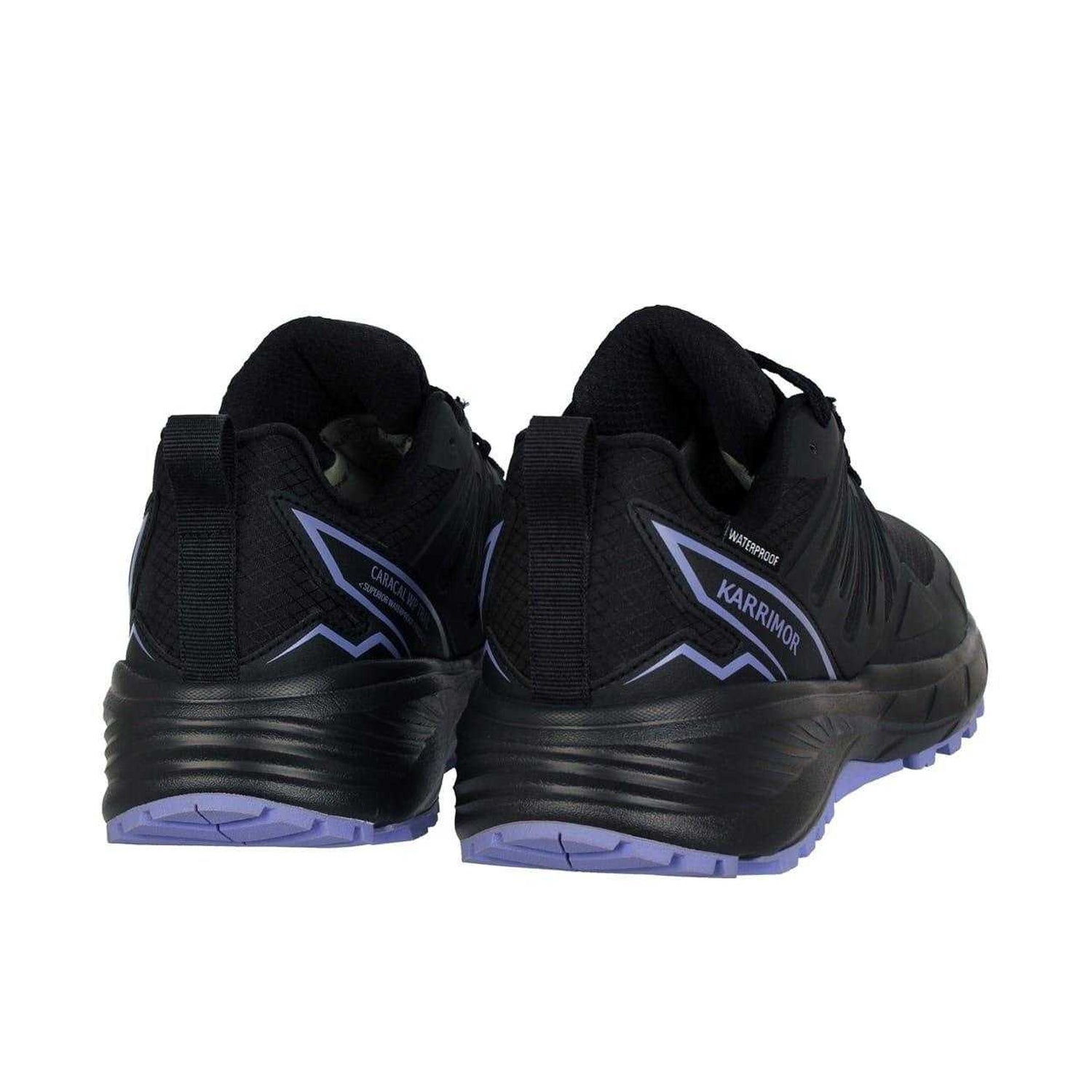 Black - Back - Karrimor Womens-Ladies Caracal Logo Waterproof Trainers