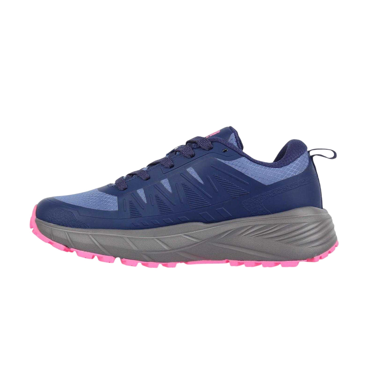 Navy-Pink - Back - Karrimor Womens-Ladies Caracal Logo Waterproof Trainers