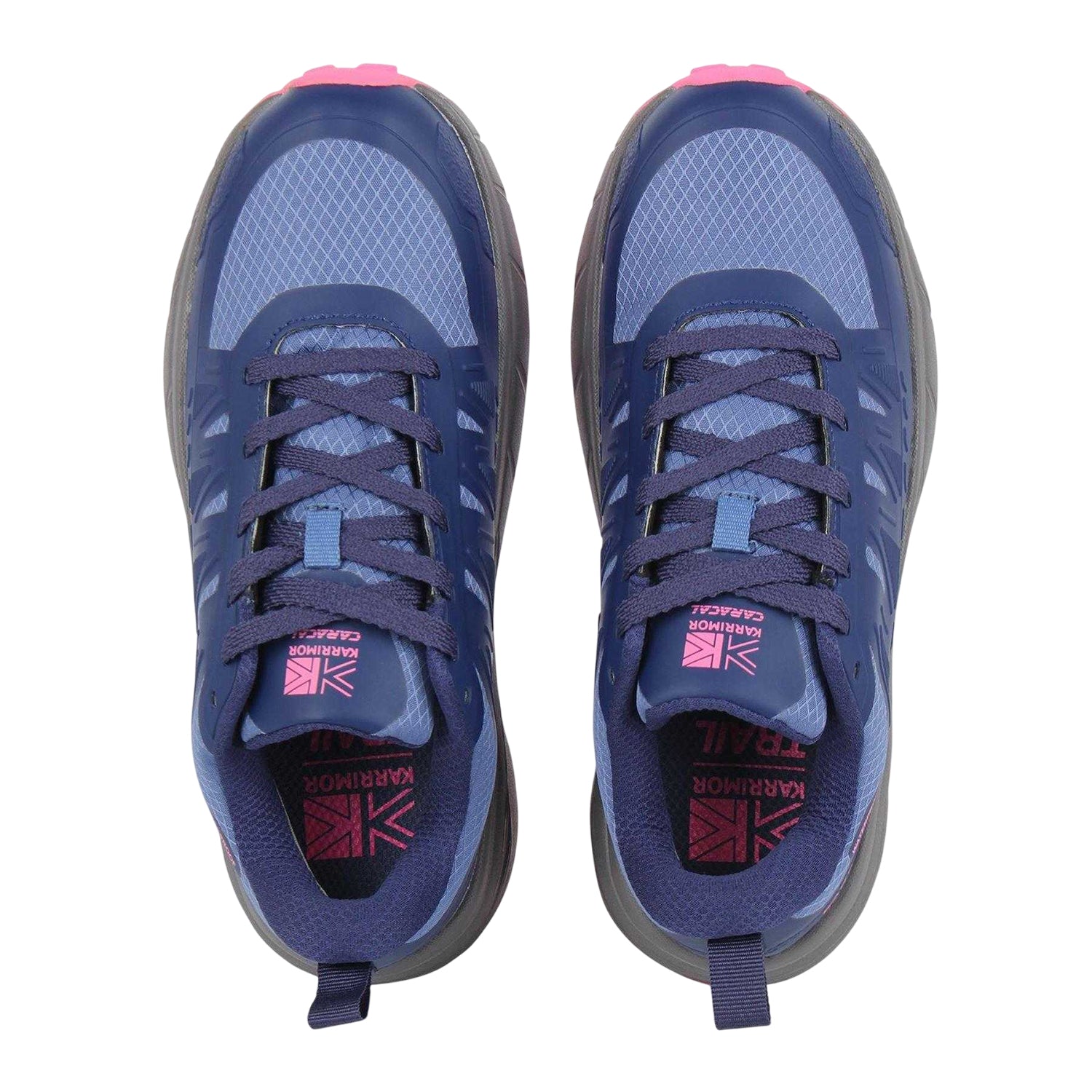 Navy-Pink - Side - Karrimor Womens-Ladies Caracal Logo Waterproof Trainers