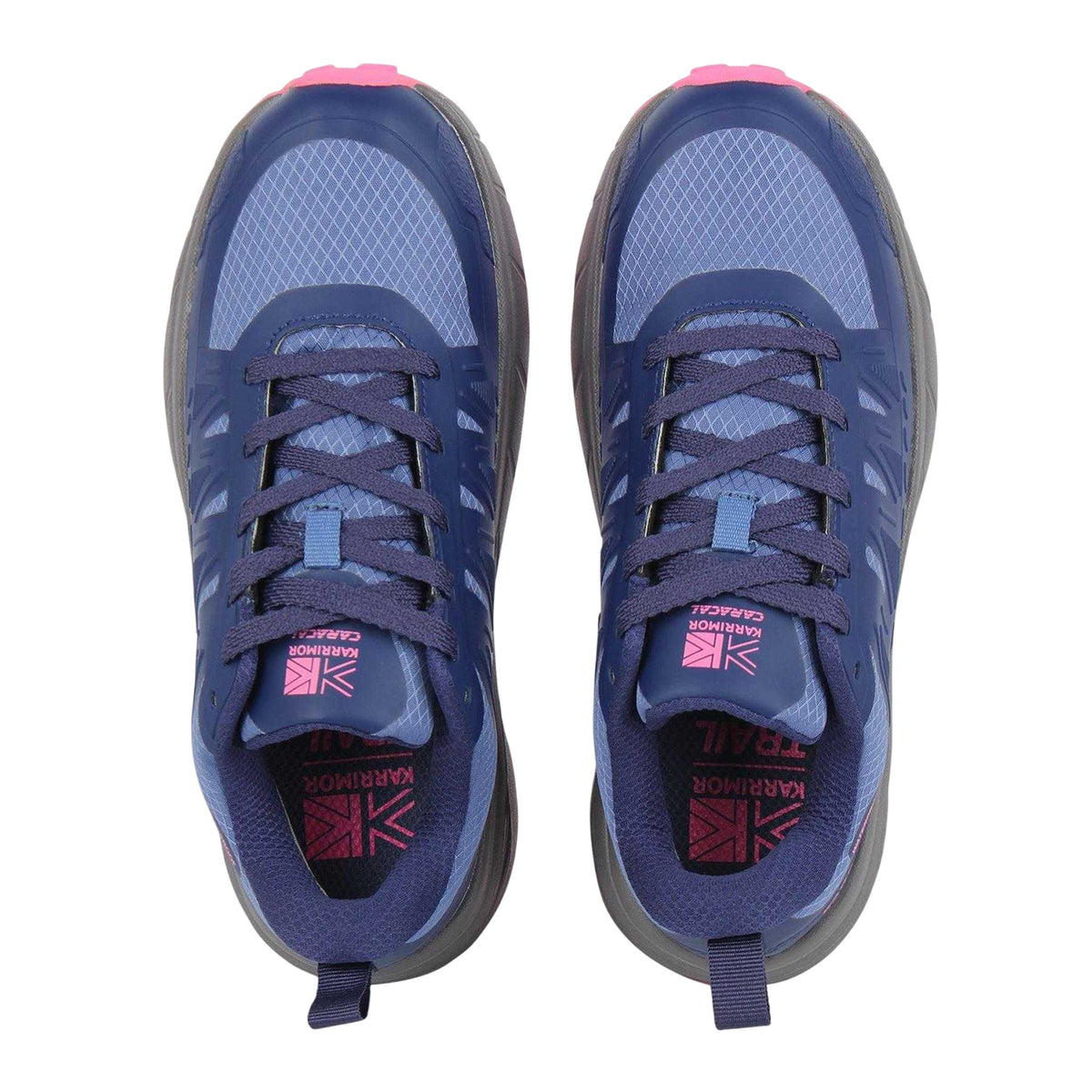 Navy-Pink - Side - Karrimor Womens-Ladies Caracal Logo Waterproof Trainers