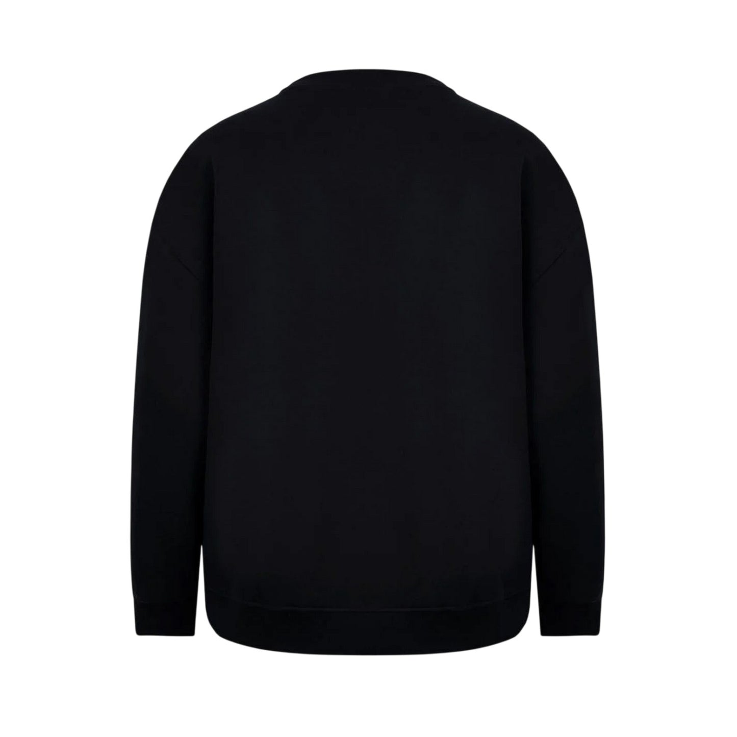 Black-Leopard - Back - Miso Womens-Ladies Bow Crew Neck Long-Sleeved Sweatshirt