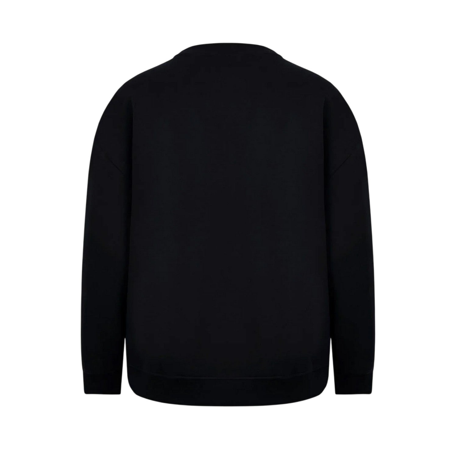 Black-Leopard - Back - Miso Womens-Ladies Bow Crew Neck Long-Sleeved Sweatshirt