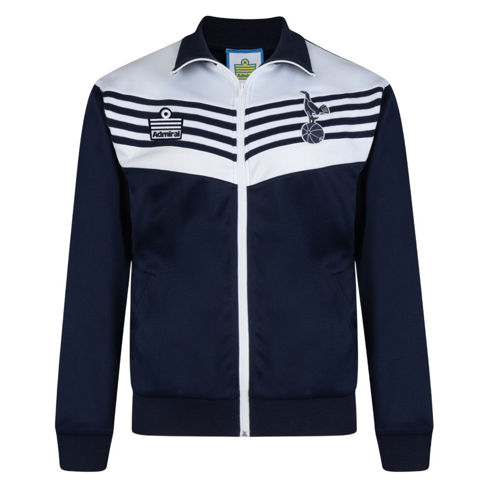 Navy-White - Front - Score Draw Mens 1978 Tottenham Hotspur FC Bomber Jacket