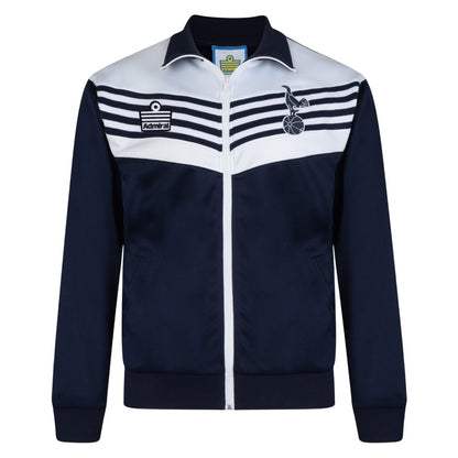 Navy-White - Front - Score Draw Mens 1978 Tottenham Hotspur FC Bomber Jacket