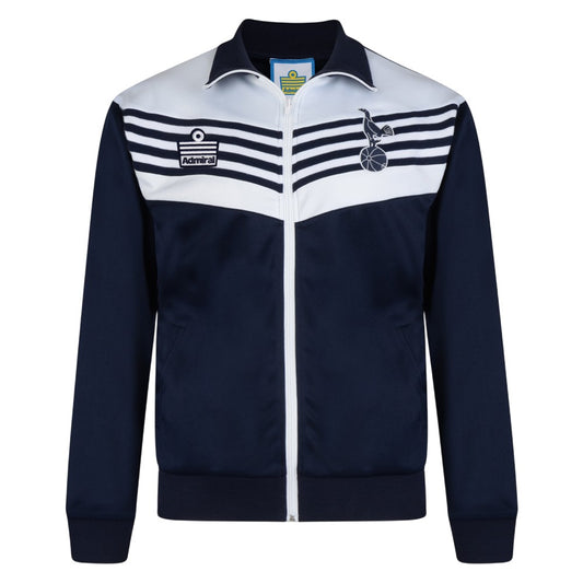 Navy-White - Front - Score Draw Mens 1978 Tottenham Hotspur FC Bomber Jacket